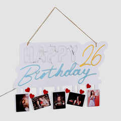 Personalized Happy Birthday Neon With Year