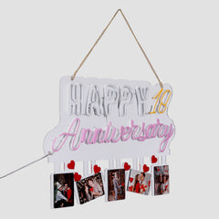 Personalized Happy Anniversary Neon With Year